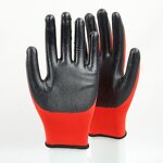 Nitrile Coated Gloves Manufacturer - 42 Grams High Impact Dipped Hand Grey Construction Protective Cut Work Safety