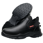 Chef Safety Shoes Manufacturer - SRC Lev Mid Cut Lightweight Rubber Leather Casual Work Super Anti-Slip Kitchen Restaurant Cook for Spring Summer