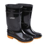 Men's Rain Boots Manufacturer - Black Upper Quality PVC Insole Non-Slip for Outdoor Work & Garden Use for Summer & Winter