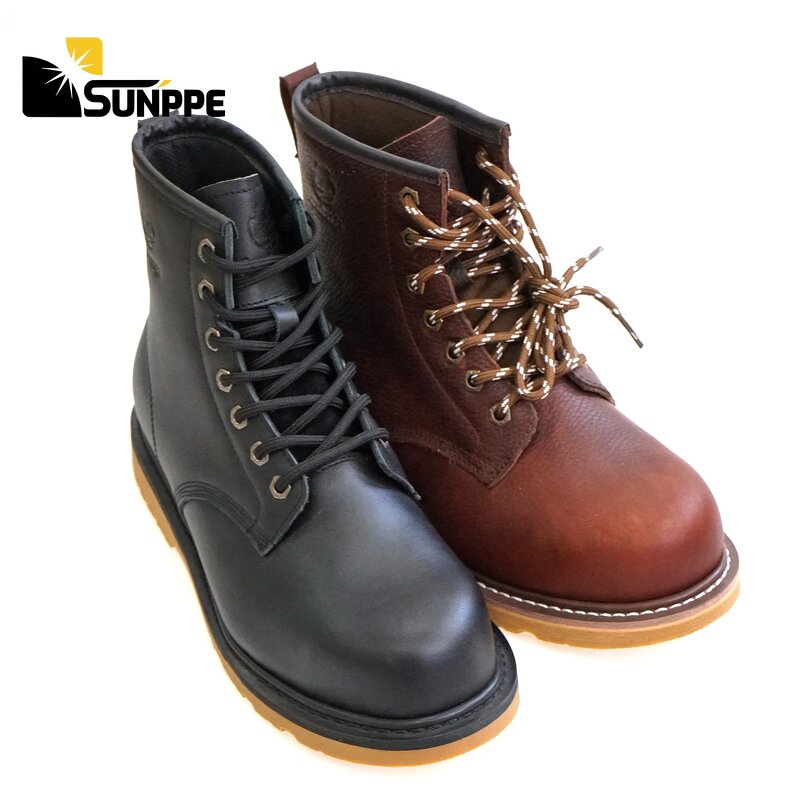 Men's Safety Boots Manufacturer - High Quality Goodyear Welt Steel Toe Western Cowboy Style Oil & Work Resistant for Winter & Summer