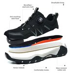 Unisex Steel Toe Safety Shoe Manufacturer - Custom Logo Hiking Breathable Lightweight Microfiber Leather Double Density Certified for Summer Autumn