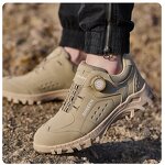 Men's Casual Safety Shoes Manufacturer - Lightweight Steel Toe Stylish Breathable Comfortable Microfiber Upper Metal Custom Logo