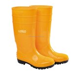 Men's Rain Boots Manufacturer - New Material Clean High Quality PVC Insole Non-Slip Knee-High Cotton Lining for Outdoor Work & Garden Use