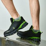 Men's Casual Safety Shoes Manufacturer - SUNPPE New Arrivals Steel Toe Fashion Style MD Rubber Sole Comfortable Upper Metal Custom Logo