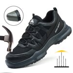 Steel Toe Safety Shoes Manufacturer - High Quality SRC Anti Slip Sole Sport Mesh Upper Factory Work Sports Lightweight Industrial Unisex