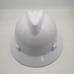 Construction Hard Hat Manufacturer - ANSI HDPE Reinforced Light Weight Miner Industrial Safety Helmet with Splash Guard Styles