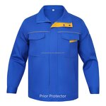 Construction Work Uniform Manufacturer - 80/20 TC Cotton Breathable PPE Sets Knee-Length Design for Safety