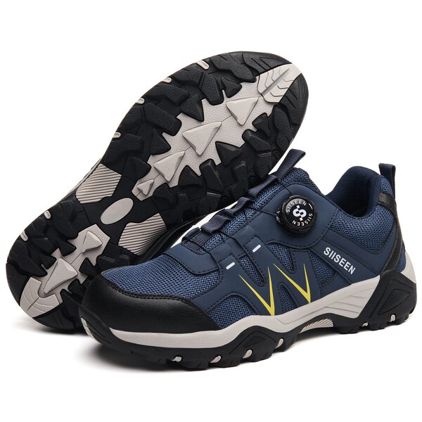 Steel Toe Safety Shoes Manufacturer - High Quality Hiking Work Sports Quick Lacing Strap MD Rubber Winter Industrial Unisex