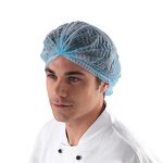 Disposable Hair Net Manufacturer - 100 Pack Hygiene Colorful PP Non-Woven Fabric Bouffant Clip Mob Hat