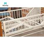 Manual Nursing Bed Manufacturer - Wooden Headboard Moveable Guardrail Lifting for Elderly Care 2 Cranks