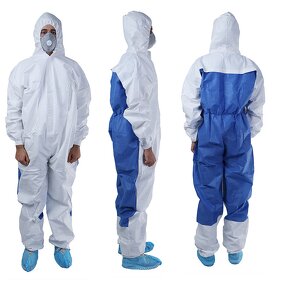 Disposable Coverall Manufacturer - PPE En14126 Hazmat Agents Liquid Splash Spray Protection Waterproof Safety