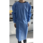 Disposable Isolation Gown Manufacturer - Fast Shipping 45gsm SMS 120x140cm with 3cm Knitted Cuff