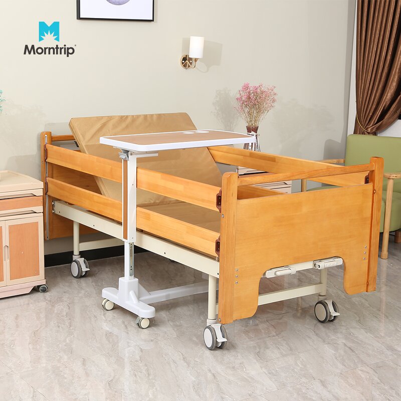 Hospital Medical Nursing Bed Manufacturer - Homecare Furniture Fowler's Position Wood Material Two Function