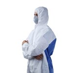 Disposable Coverall Manufacturer - PPE En14126 Hazmat Agents Liquid Splash Spray Protection Waterproof Safety