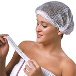 Disposable Hair Net Manufacturer - 100 Pack Hygiene Colorful PP Non-Woven Fabric Bouffant Clip Mob Hat