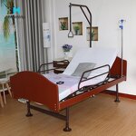 Medical Hospital Bed Manufacturer - Factory Direct Wooden for Nursing Home Patient Recovery Back Lift Fowler
