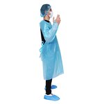 Disposable Apron Manufacturer - Factory Cheap CPE with Waterproof Sleeves Plastic with Thumb Loop for Hospital