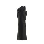 Rubber Gloves Manufacturer - Black Heavy Duty Acid Alkali Resistant Chemical for Industry Labor Protective