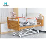 Patient Care Bed Manufacturer - Household Fowler's Bed Style Solid Wood Multi Function Back Lift Remote Control