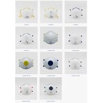 FFP3 Dust Mask Manufacturer - EN149 CE Breathing Non Woven Melt Blown Dustproof Cup Shape with Headband