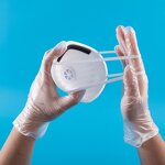 FFP2 Respirator Manufacturer - Custom Disposable Anti-Fog Half Face with Earloop Valve with EN149 for Dust