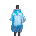Disposable Rain Poncho Manufacturer - Promotional Custom Logo Printed Clear Waterproof PE PEVA Biodegradable