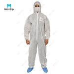 Disposable Coverall Manufacturer - CE ISO Type 5 6 Breathable Oil Field Chemical Resistant Nonwoven Hooded for Men