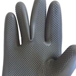 Rubber Gloves Manufacturer - Black Heavy Duty Acid Alkali Resistant Chemical for Industry Labor Protective