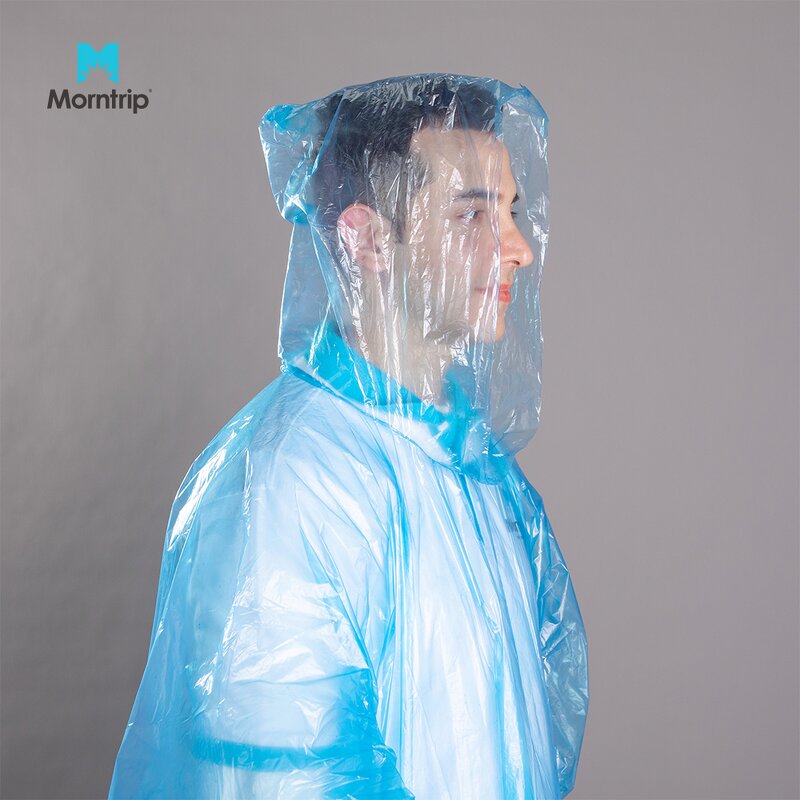 Disposable Rain Poncho Manufacturer - Hot Sale Plastic Transparent Emergency PE Easy Carry Outdoor with Hood