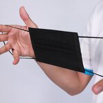 Disposable Medical Face Mask Manufacturer - Colorful for Adults for Personal Care Black Color EN14683