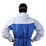 Disposable Coveralls Manufacturer - OEM Accepted Type 5 6 Anti Static SMS Back Reinforced Microporous