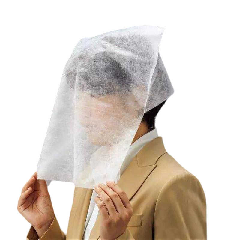 Disposable Head Cover Manufacturer - Wholesale Price White PP Non-Woven Fitting Anti-Smear Face Protection