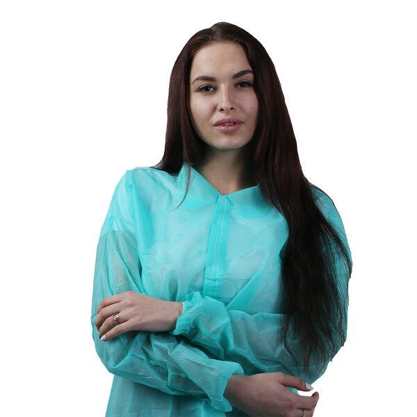 Disposable Lab Coats Manufacturer - Low Price Unisex Breathable Dustproof 20-50gsm Polypropylene Non Woven with CE ISO