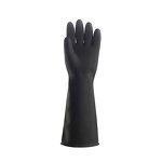 Rubber Gloves Manufacturer - Black Heavy Duty Acid Alkali Resistant Chemical for Industry Labor Protective