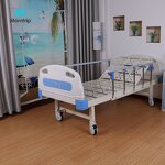 Medical Nursing Hospital Bed Manufacturer - Cheap Hot Selling Manual One Crank Function ABS Metal for Clinica