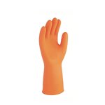 Household Cleaning Gloves Manufacturer - 34cm Orange Rubber Latex Thin 100% Nature