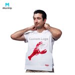 Disposable Plastic Bib Manufacturer - Best Sell Seafood PE Aprons Custom Logo Lobster Design for Sea Food
