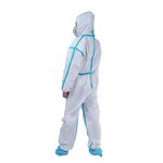 Disposable Hazmat Suits Manufacturer - CE Certificate OEM Accepted White PP PE Microporous Anti-Static Breathable