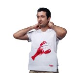Disposable Plastic Bib Manufacturer - Sea Food Custom Printed Lobster Crab Dinning Apron for Restaurant