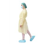 Disposable Isolation Gown Manufacturer - Industry Use Dustproof Laboratory Impervious Yellow