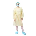 Disposable Isolation Gown Manufacturer - Industry Use Dustproof Laboratory Impervious Yellow