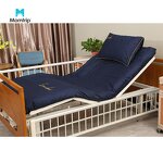 Manual Nursing Bed Manufacturer - Wooden Headboard Moveable Guardrail Lifting for Elderly Care 2 Cranks