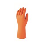 Household Cleaning Gloves Manufacturer - 34cm Orange Rubber Latex Thin 100% Nature