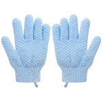Exfoliating Gloves Manufacturer - Wholesale Nylon Five Fingers Mitt Dead Skin Remover Body Scrubber Shower