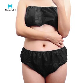 Disposable Non Woven Bra Manufacturer - Cheap Price Salon SPA Use Sanitary Women Men Nonwoven Panties Ladies Underwear