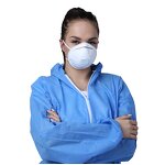 FFP2 Respirator Manufacturer - Custom Disposable Anti-Fog Half Face with Earloop Valve with EN149 for Dust