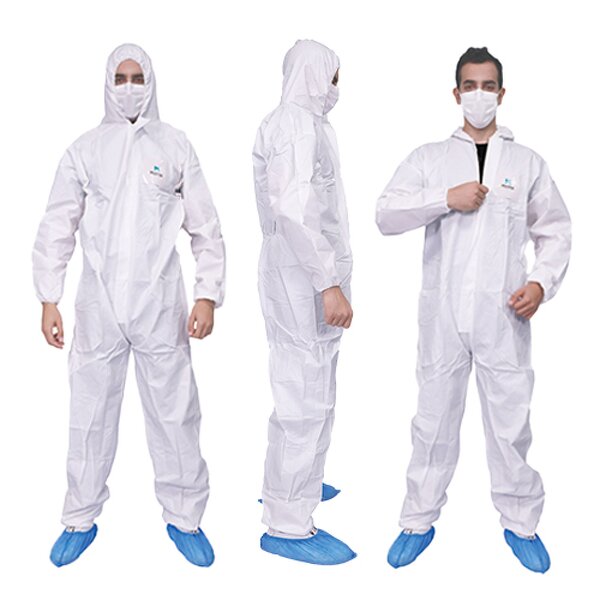 Disposable Coverall Suits Manufacturer - En ISO Certified PPE Industrial Safety Protective SMS Microporous Type 5/6