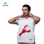 Disposable Adult Bibs Manufacturer - Low Price OEM Seafood Custom Logo Crab Printed Poly