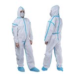 Disposable Hazmat Suits Manufacturer - CE Certificate OEM Accepted White PP PE Microporous Anti-Static Breathable