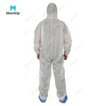 Disposable Coverall Manufacturer - CE ISO Type 5 6 Breathable Oil Field Chemical Resistant Nonwoven Hooded for Men